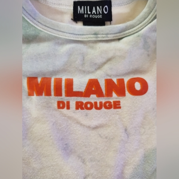 Milano Di Rouge Signature Short Sleeve Onesie| 3-6 Mo. | Marble - Picture 4 of 9